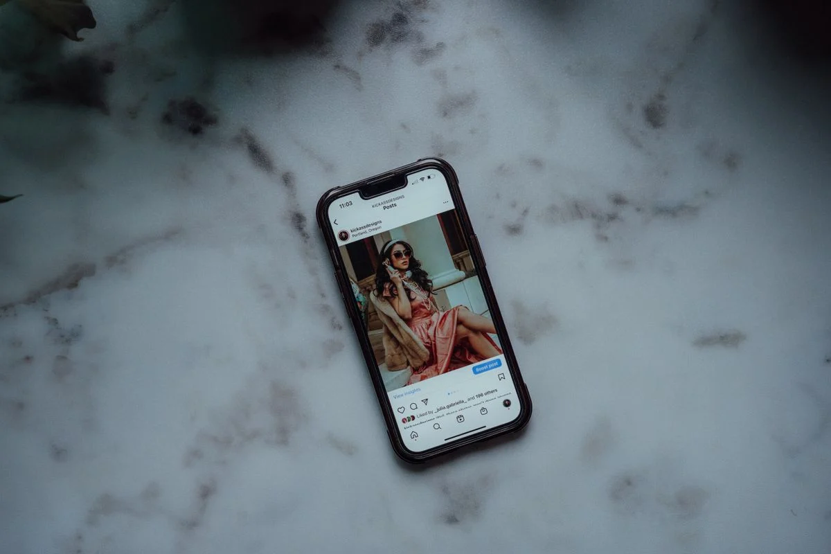 Instagram on a real smartphone